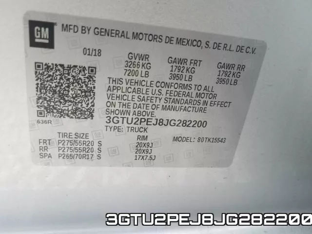 3GTU2PEJ8JG282200 фото 2