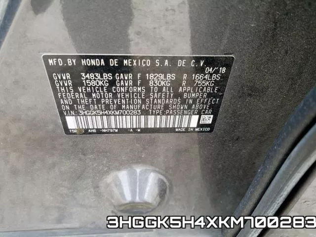 3HGGK5H4XKM700283 фото 2
