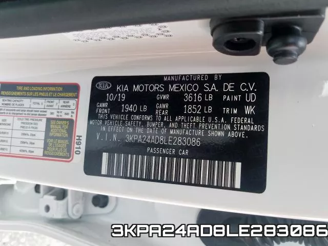 3KPA24AD8LE283086 фото 2