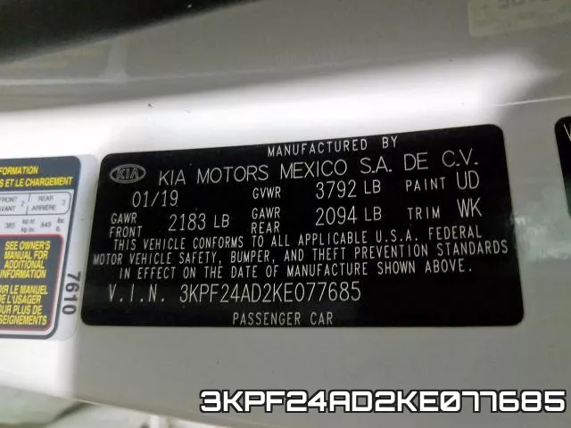 3KPF24AD2KE077685 фото 2