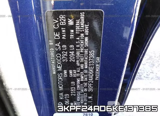 3KPF24AD6KE137385 фото 10