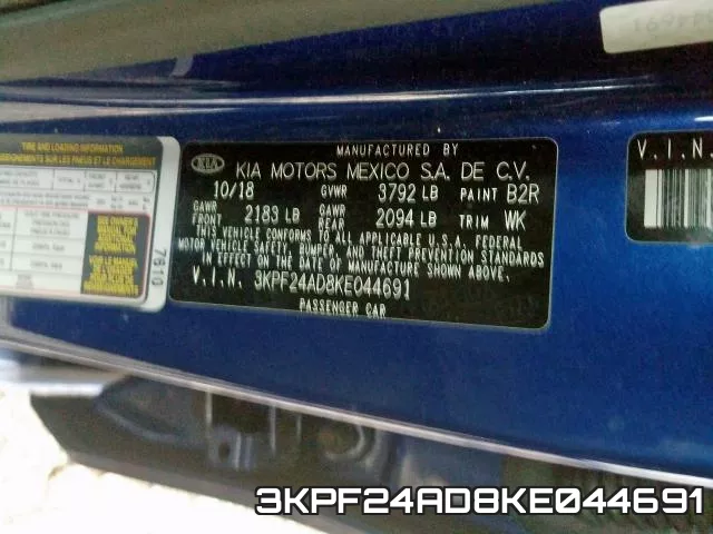 3KPF24AD8KE044691 фото 2