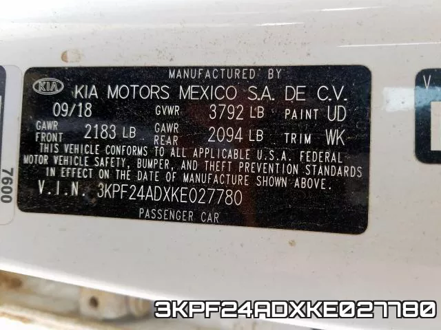 3KPF24ADXKE027780 фото 2