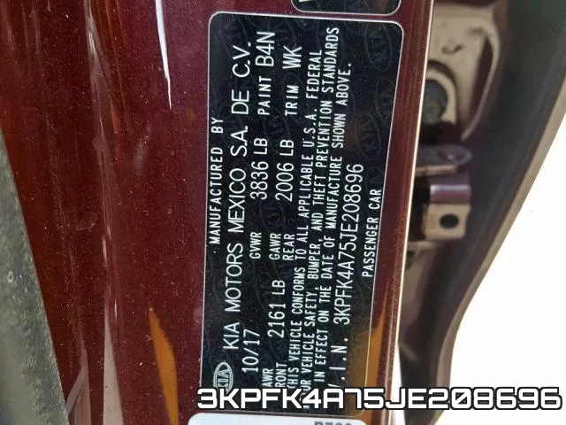 3KPFK4A75JE208696 фото 2