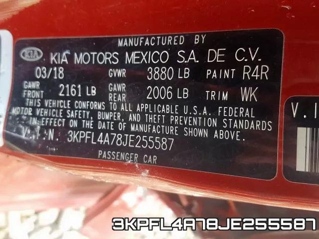 3KPFL4A78JE255587 фото 2