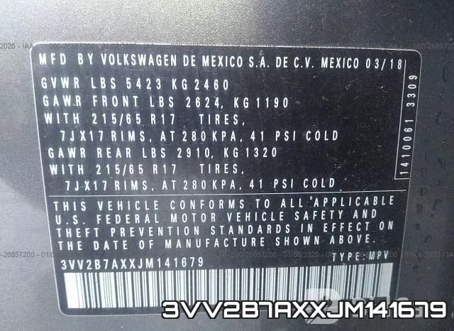 3VV2B7AXXJM141679 фото 10