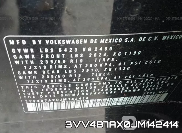 3VV4B7AX0JM142414 фото 10