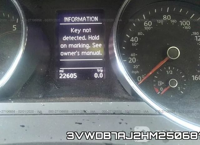 3VWDB7AJ2HM250681 фото 8