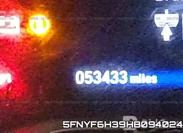 5FNYF6H39HB094024 фото 8