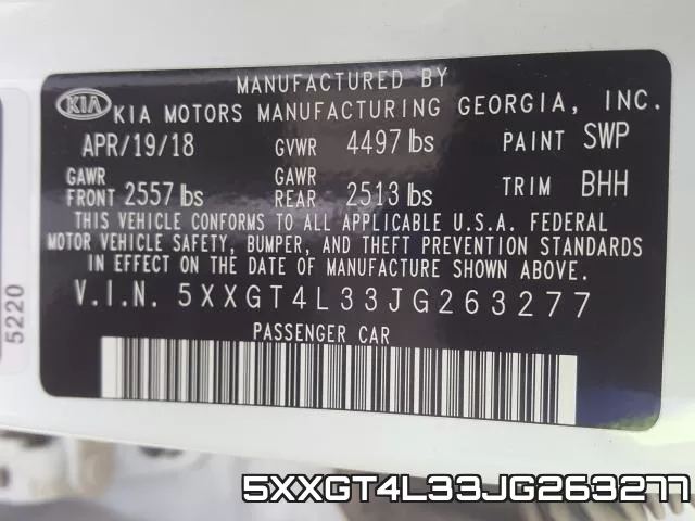 5XXGT4L33JG263277 фото 2