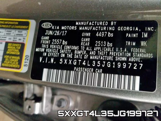 5XXGT4L35JG199727 фото 2