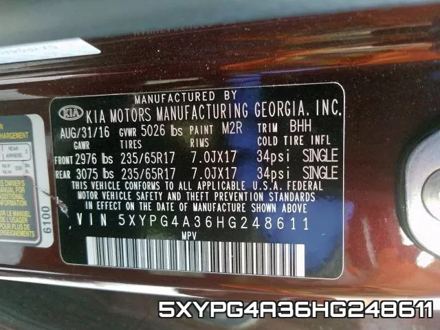 5XYPG4A36HG248611 фото 2