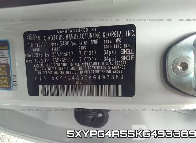 5XYPG4A55KG493389 фото 10