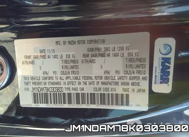 JM1NDAM78K0303800 фото 10