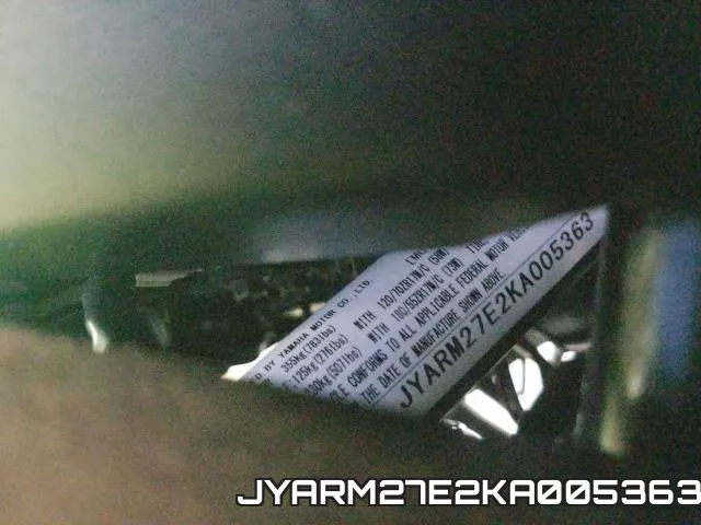 JYARM27E2KA005363 фото 2