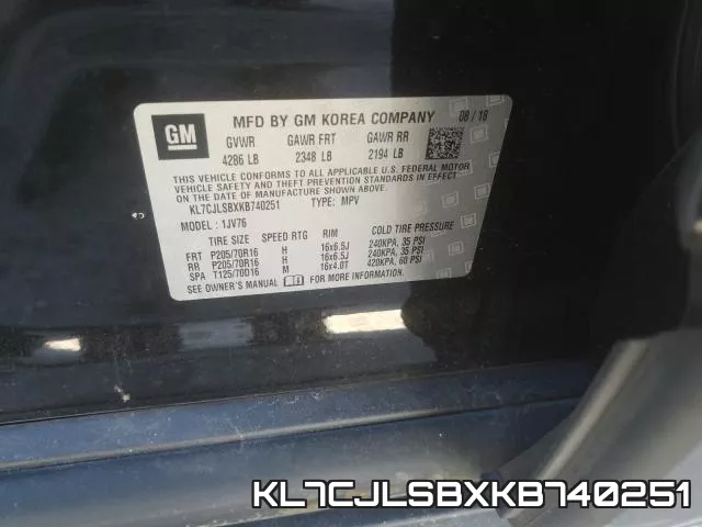 KL7CJLSBXKB740251 фото 2