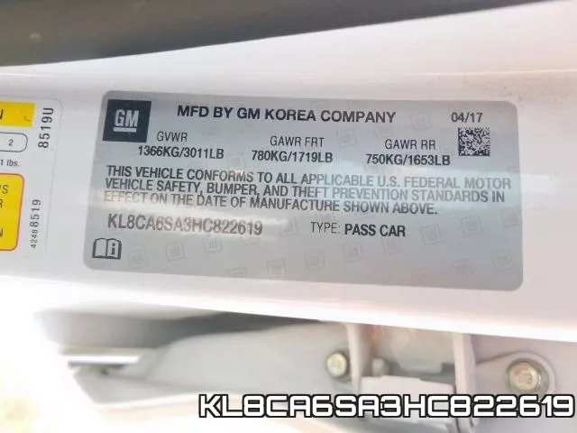 KL8CA6SA3HC822619 фото 2