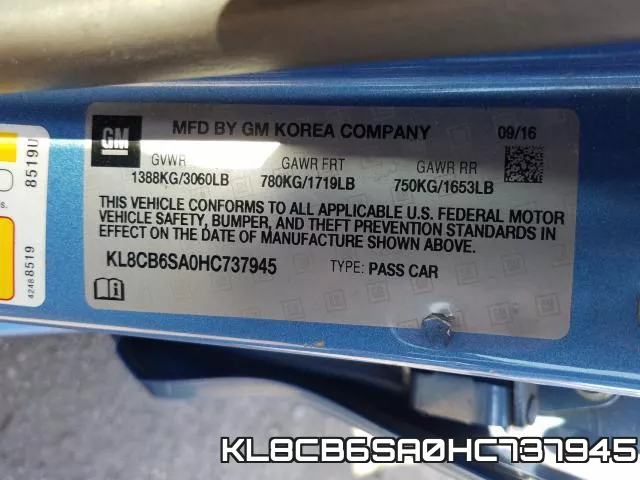KL8CB6SA0HC737945 фото 2
