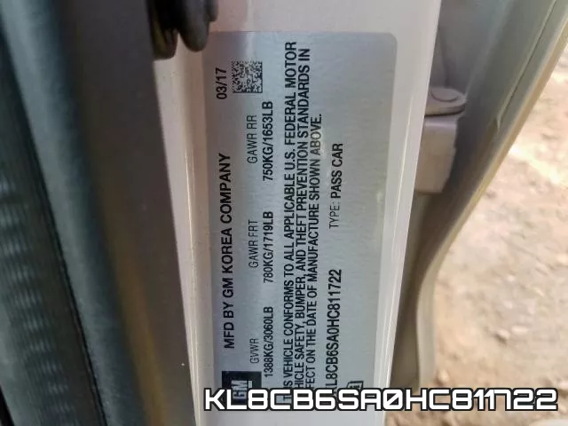 KL8CB6SA0HC811722 фото 2