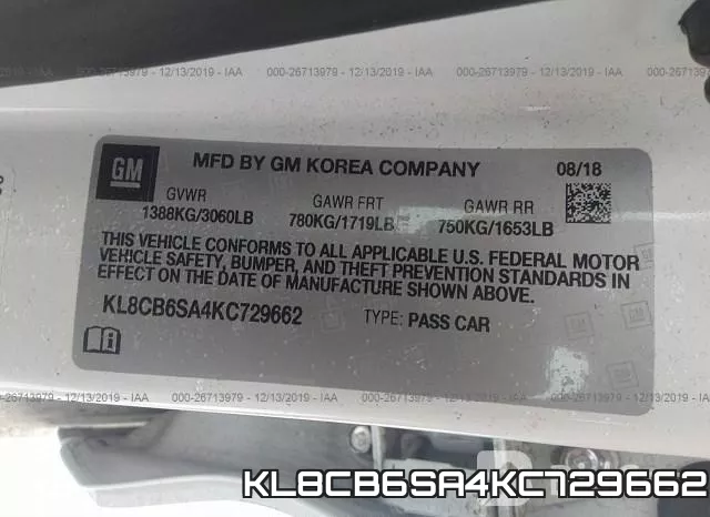 KL8CB6SA4KC729662 фото 10
