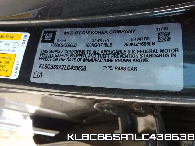 KL8CB6SA7LC438638 фото 2