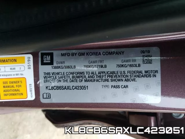 KL8CB6SAXLC423051 фото 2