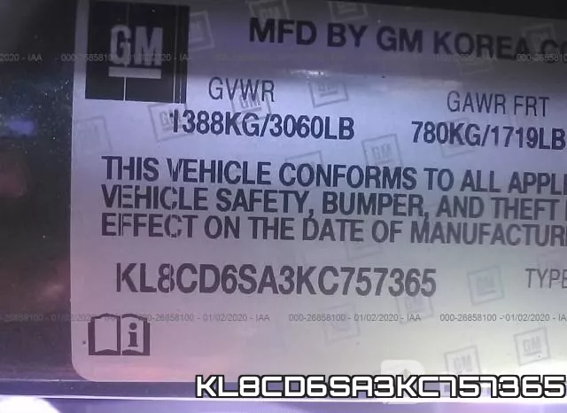 KL8CD6SA3KC757365 фото 10