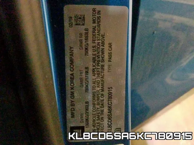KL8CD6SA6KC780915 фото 2