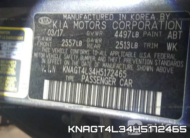 KNAGT4L34H5172465 фото 10