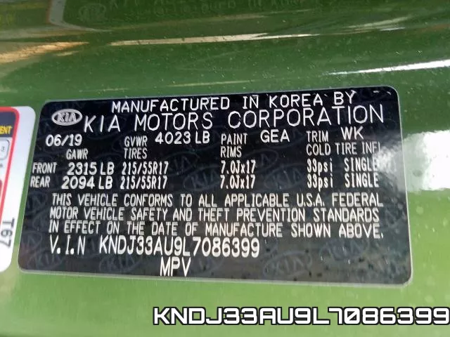 KNDJ33AU9L7086399 фото 2