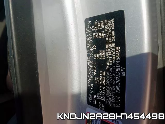 KNDJN2A28H7454498 фото 2