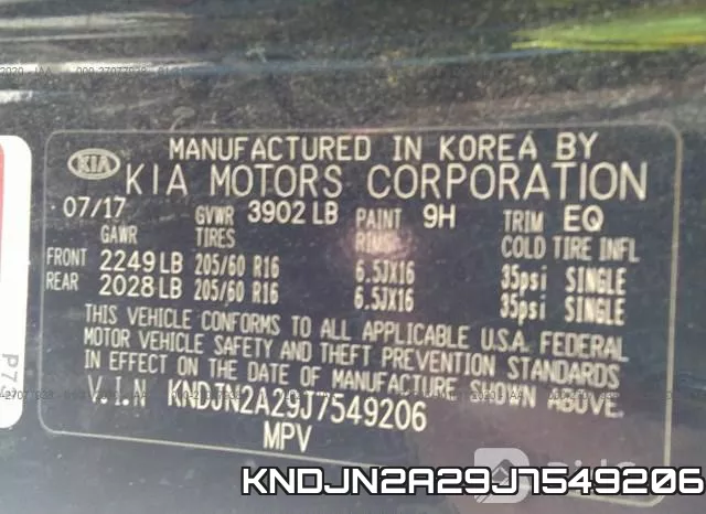 KNDJN2A29J7549206 фото 10