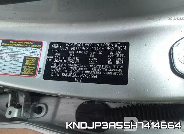 KNDJP3A55H7414664 фото 10