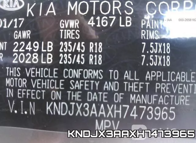 KNDJX3AAXH7473965 фото 10