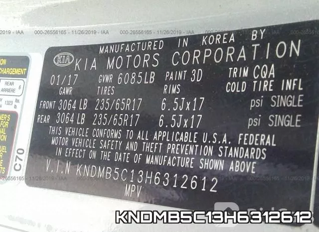 KNDMB5C13H6312612 фото 10