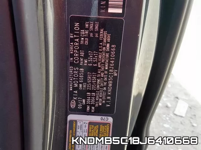 KNDMB5C18J6410668 фото 2