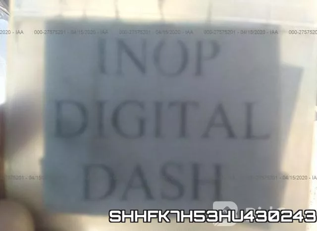 SHHFK7H53HU430243 фото 8