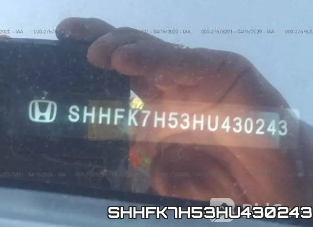 SHHFK7H53HU430243 фото 10
