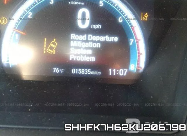SHHFK7H62KU206798 фото 8