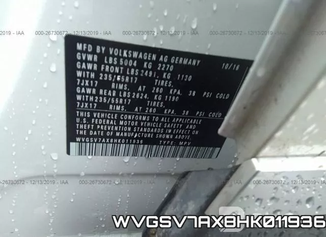 WVGSV7AX8HK011936 фото 10