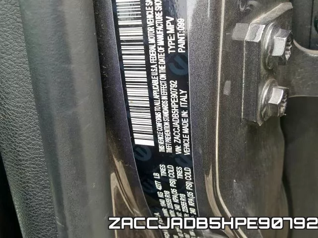 ZACCJADB5HPE90792 фото 2