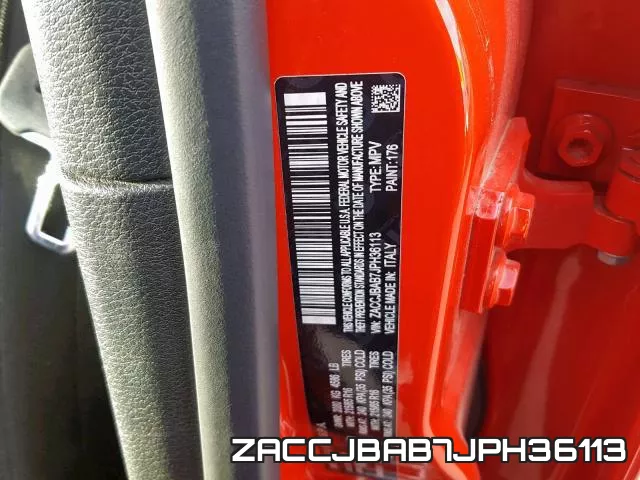 ZACCJBAB7JPH36113 фото 2