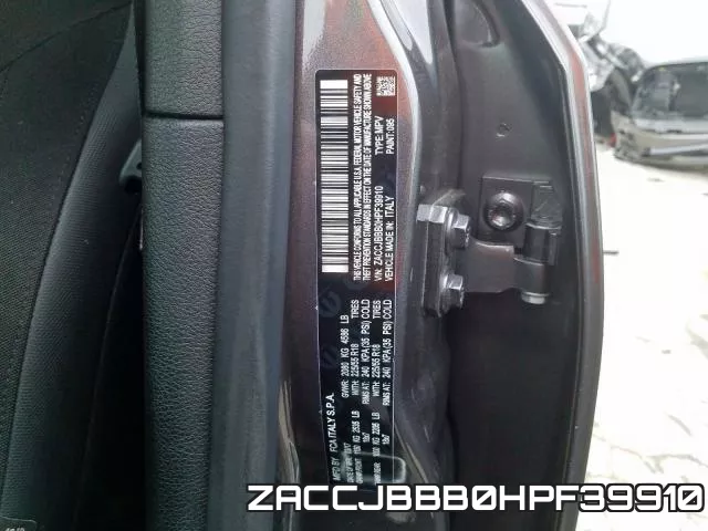 ZACCJBBB0HPF39910 фото 2