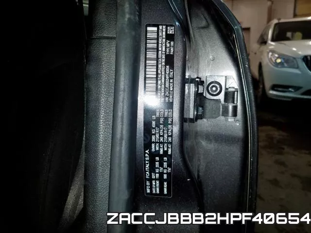 ZACCJBBB2HPF40654 фото 2