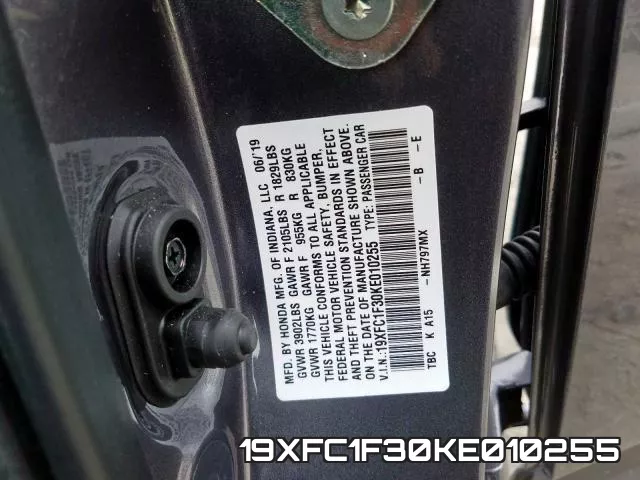 19XFC1F30KE010255 фото 2