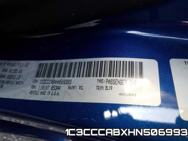 1C3CCCABXHN506993 фото 2
