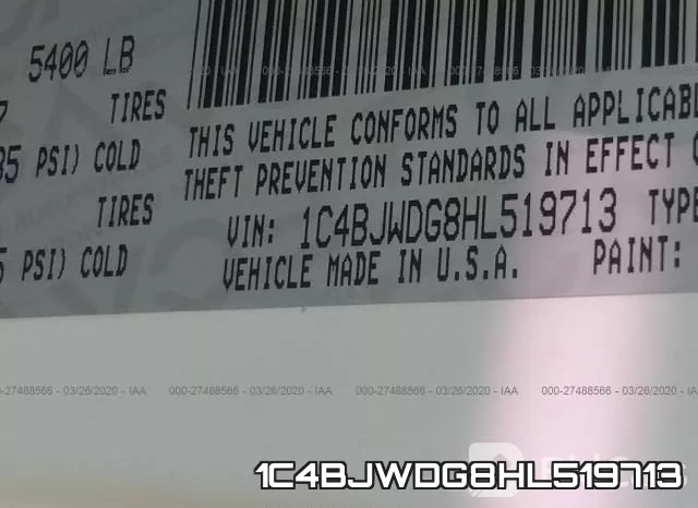 1C4BJWDG8HL519713 фото 10