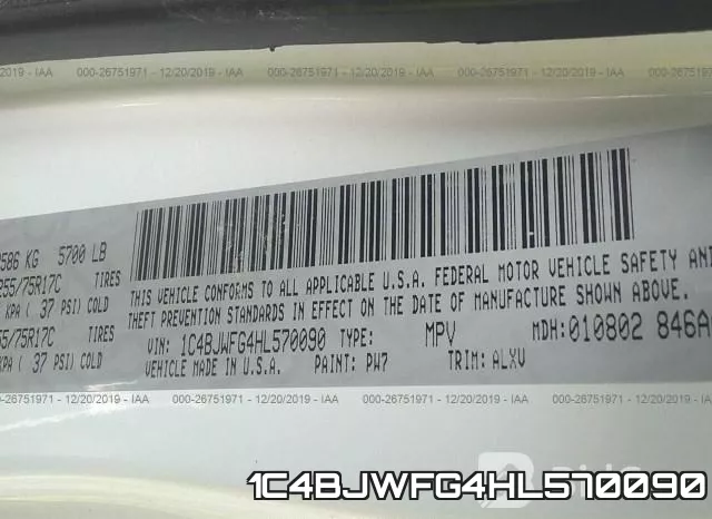 1C4BJWFG4HL570090 фото 10