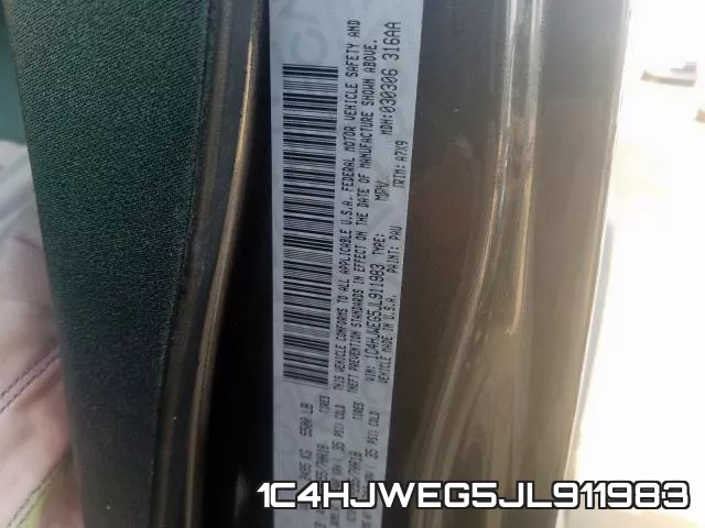1C4HJWEG5JL911983 фото 2