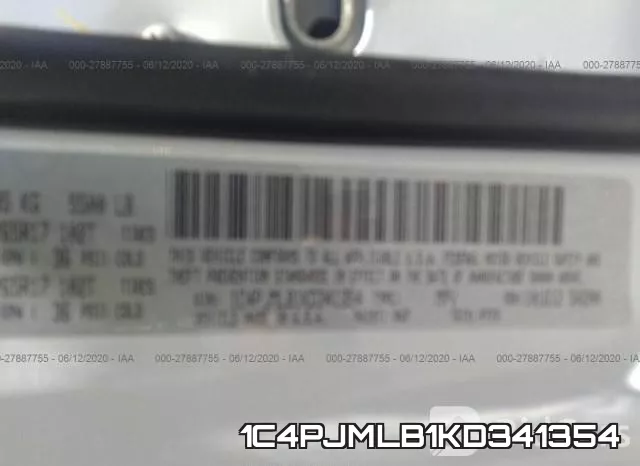 1C4PJMLB1KD341354 фото 10